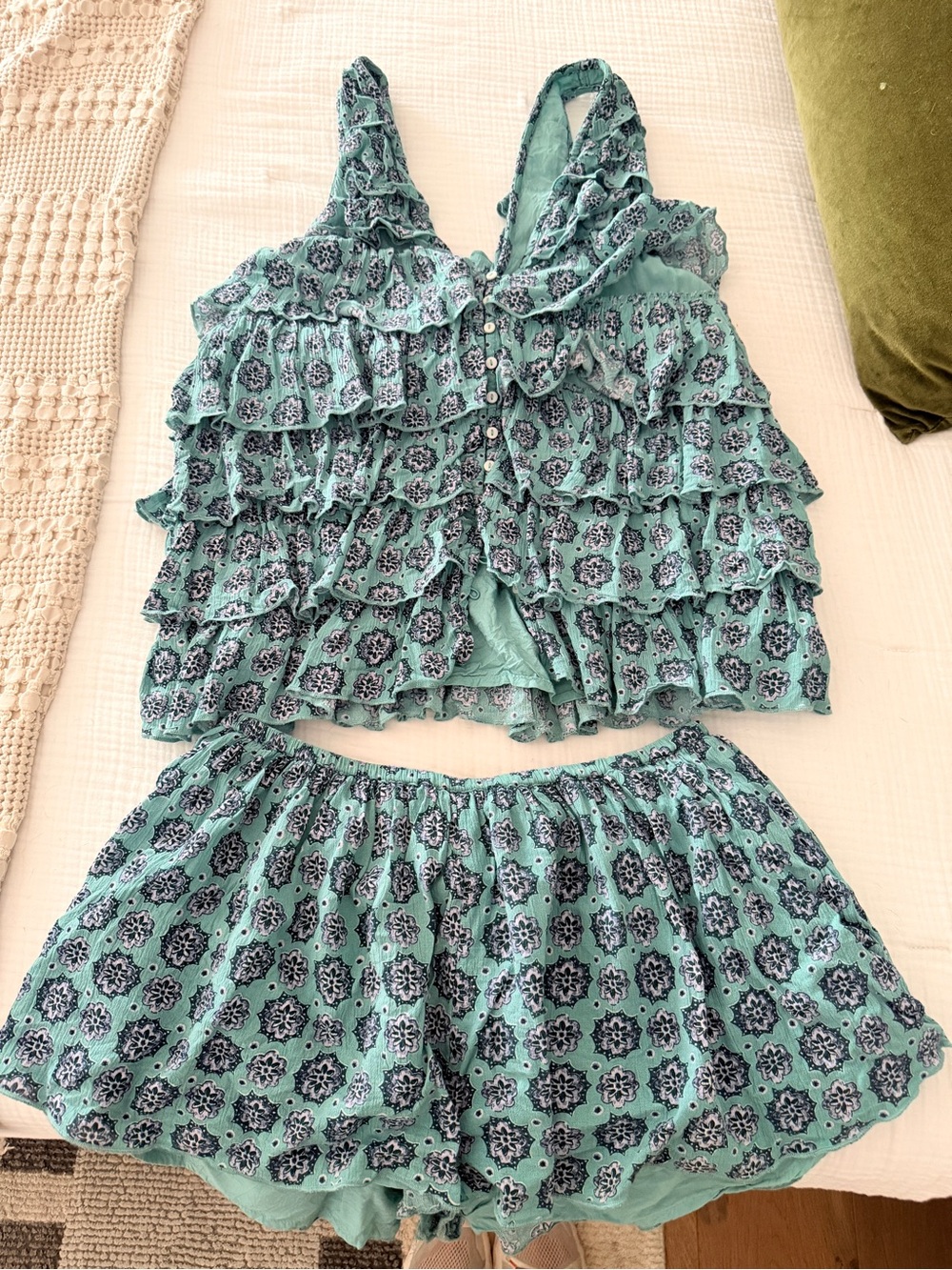 Free People Ruffle Me Up Set Small - Picture 2 of 3